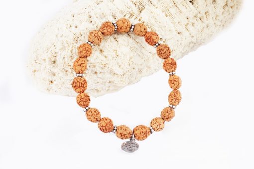 4 Mukhi Brahma Bracelet - Silver Spacer To enhances concentration skills