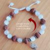 10 Mukhi Rudraksha and Moonstone Bracelet for Sacral Chakra to Soothes the emotional body and evokes inner joy and happiness