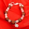 10 Mukhi Rudraksha and Moonstone Bracelet for Sacral Chakra to Soothes the emotional body and evokes inner joy and happiness