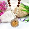 10 Mukhi Rudraksha and Moonstone Mala for Sacral Chakra to Soothes the emotional body and evokes inner joy and happiness