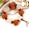 10 Mukhi Rudraksha and Quartz Gemstone Bracelet (Sacral)