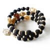 14 Mukhi Rudraksha and Blue Sapphire Bracelet For Third-eye Chakra healing benefits