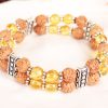 4 Mukhi Brahma Double Bracelet - Citrine To enhances communication skills