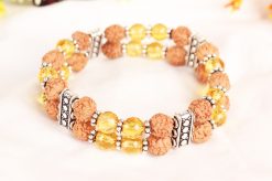 4 Mukhi Brahma Double Bracelet - Citrine To enhances communication skills