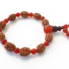 3 Mukhi Mahajwala Bracelet - Carnelian To releases stress and feeling of victimization