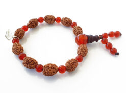 3 Mukhi Mahajwala Bracelet - Carnelian To releases stress and feeling of victimization