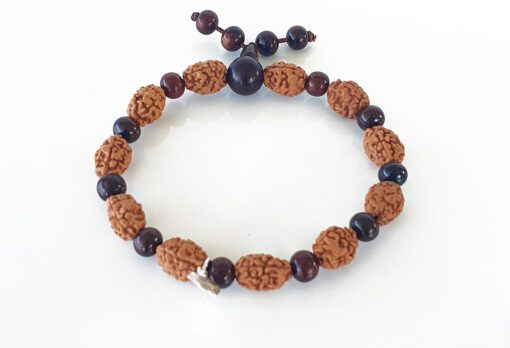 3 Mukhi Mahajwala Bracelet - Red Sandalwood To releases stress and feeling of victimization