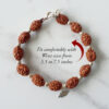 3 Mukhi Mahajwala Bracelet - Silver Balls To released from past memories of hurt