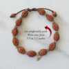 3 Mukhi Mahajwala Bracelet - Silver Chakri Thread To releases stress and feeling of victimization