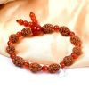 3 Mukhi Mahajwala Bracelet - Carnelian To releases stress and feeling of victimization