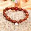 3 Mukhi Mahajwala Bracelet - Carnelian To releases stress and feeling of victimization