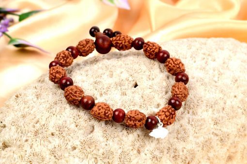 3 Mukhi Mahajwala Bracelet - Red Sandalwood To releases stress and feeling of victimization