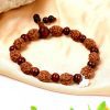 3 Mukhi Mahajwala Bracelet - Red Sandalwood To releases stress and feeling of victimization