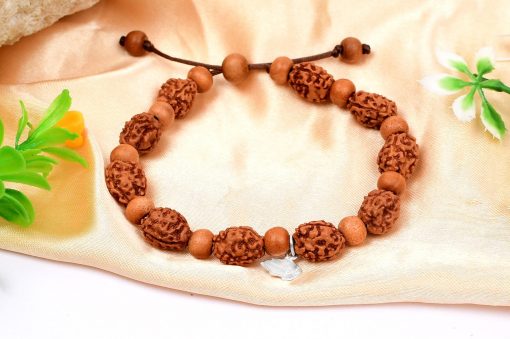 3 Mukhi Mahajwala Bracelet - Sandalwood To releases stress and feeling of victimization