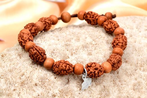 3 Mukhi Mahajwala Bracelet - Sandalwood To releases stress and feeling of victimization