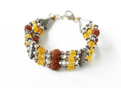 4 Mukhi Brahma Triple Bracelet - Citrine To enhances communication skills