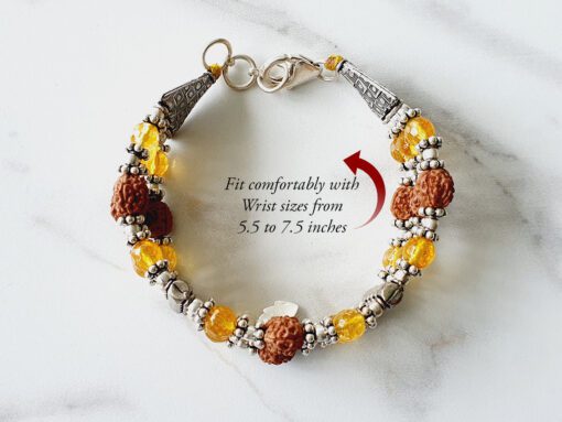 4 Mukhi Brahma Triple Bracelet - Citrine To enhances communication skills