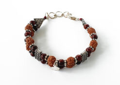 4 Mukhi Brahma Double Bracelet - Red Sandalwood To enhances communication skills