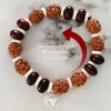 4 Mukhi Brahma Mala and Bracelet Set for Throat Chakra to Imparts energies to overcome shyness and timidity and fosters confidence and self-worth