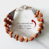 4 Mukhi Brahma Triple Bracelet - Red Sandalwood To enhances communication skills