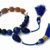 4 Mukhi Rudraksha and Lapis Lazuli Bracelet to Enhances self-confidence, creativity and vocal power