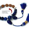 4 Mukhi Rudraksha and Lapis Lazuli Bracelet to Enhances self-confidence, creativity and vocal power