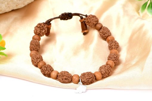 4 Mukhi Brahma Bracelet - Sandalwood To enhances knowledge and intelligence