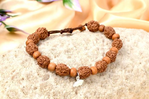 4 Mukhi Brahma Bracelet - Sandalwood To enhances knowledge and intelligence