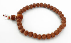 5 Mukhi Guru Bracelet with Sphatik Sumeru for enhances learning, knowledge, awareness and concentration