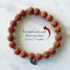 5 Mukhi Rare Rudraksha Bracelet - Chikna To Enhances awareness