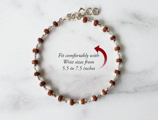 5 Mukhi Rudraksha Bracelet - Punchmukhi to enhances learning and knowledge