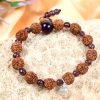 5 Mukhi Guru Bracelet - Amethyst To enhances awareness and concentration