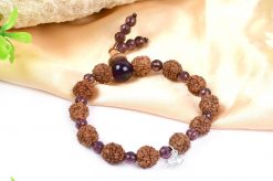 5 Mukhi Guru Bracelet - Amethyst To enhances awareness and concentration