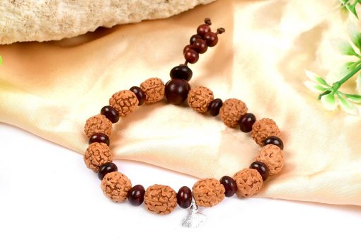 5 Mukhi Guru Bracelet - Red Sandalwood To enhances learning