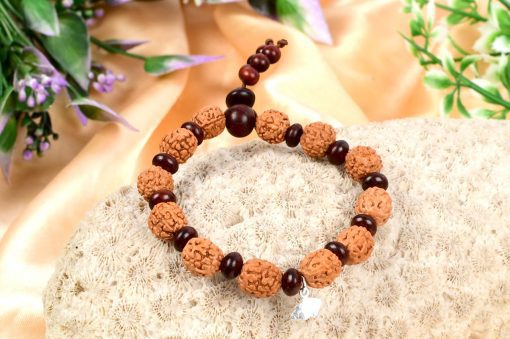 5 Mukhi Guru Bracelet - Red Sandalwood To enhances learning