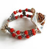 6 Mukhi Collector and Coral Bracelet (Root) - For confidence and courage