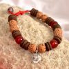 6 Mukhi Rudraksha and Red Carnelian Bracelet (Root)