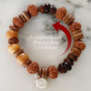 7 Mukhi Laxmi Mala and Bracelet Set for Hrit Padma Chakra to Awakens feelings of purity, peace and optimism to experience happiness in life