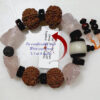 7 Mukhi and Rose Quartz Gemstone Bracelet for Sacred Heart Chakra to Attracts luck in love and finance and encourages to live a joyous life