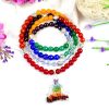 7 Chakra Necklace Mala for Sacred Heart Chakra to Improves creativity and self-trust, brings compassion, and improves intuition power