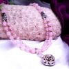 7 Mukhi and Rose Quartz Mala for Sacred Heart Chakra to Encourages the wearer to experience warmth and harmony in the relationship