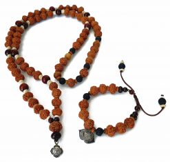 8 Mukhi Ganesh Mala and Bracelet Set for Root chakra to Brings grounding, stability, support and improves connection with family