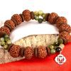 8 Mukhi Rudraksha and Cats Eye Bracelet for Root Chakra to Attracts stability and support in all aspects of life