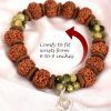 8 Mukhi Rudraksha and Cats Eye Bracelet for Root Chakra to Attracts stability and support in all aspects of life