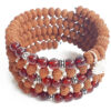 9 Mukhi Rudraksha and Gomed Bracelet for Crown Chakra to Attracts divine grace and develop awareness to recognize spiritual help