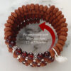 9 Mukhi Rudraksha and Gomed Bracelet for Crown Chakra to Attracts divine grace and develop awareness to recognize spiritual help