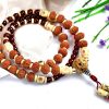 9 Mukhi Rudraksha and Gomed Mala for Crown Chakra to Brings positivity, contentment, and gratification of senses to feel the grace of the divine