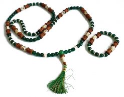 Green Agate Mala and Bracelet for Heart Chakra to Unfolds unconditional love and fosters harmonious relationships