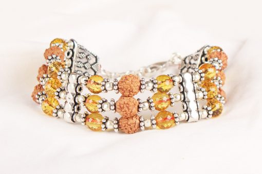 4 Mukhi Brahma Triple Bracelet - Citrine To enhances communication skills