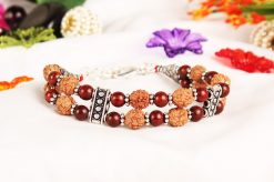 4 Mukhi Brahma Double Bracelet - Red Sandalwood To enhances communication skills